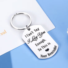 将图片加载到图库查看器,Funny Boyfriend Girlfriend Gifts Anniversary Birthday Valentine I love You Keychain for Husband Wife Couple Gift for Him Her Bride Groom Hubby Wify Fiance Fiancee Christmas Wedding Engagement Jewelry
