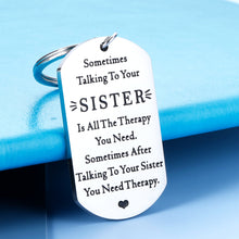 将图片加载到图库查看器,Funny Sister Keychain Gifts for Sister Brother from Sisters Birthday Christmas Valentine Graduation Mothers Day Gifts for Big Little Soul Sister Siblings Best Friends BFF Besties