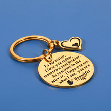 将图片加载到图库查看器,Sister Christmas Gifts from Sister Brother Valentines Day Birthday Wedding Keychain Gift for Big Little Soul Sister Teen Girls Best Friends BFF Besties Bride Bridesmaid Women Female Friends Her