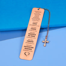 将图片加载到图库查看器,Christian Bookmarks for Book Lovers Women Kids Easter Inspirational Bible Verse Baptism Religious Bookmark Birthday Gifts Christmas Stocking Stuffers for Teen Girls Female Friends Teenagers Daughter