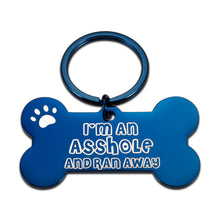 将图片加载到图库查看器,Funny Dog Cat Tag for Small Big Large Dogs Engraved Personalized Custom Dog Collar ID Name Tag for Pet Cats Dogs Kitten Kitty New Puppy Fur Pups Doggy Moggy Puss Stainless Steel