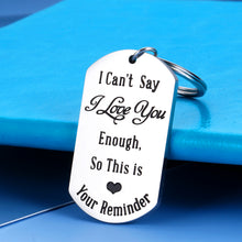 将图片加载到图库查看器,Funny Boyfriend Girlfriend Gifts Anniversary Birthday Valentine I love You Keychain for Husband Wife Couple Gift for Him Her Bride Groom Hubby Wify Fiance Fiancee Christmas Wedding Engagement Jewelry
