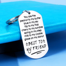将图片加载到图库查看器,Best Friend Keychain Gifts for Besties BFF Women Men Male Female Friends Colleagues Coworker Classmate Roommate Soul Sister Brother Valentine Christmas Birthday Graduation Friendship Jewelry Gift
