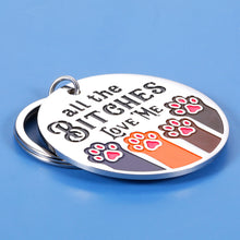 将图片加载到图库查看器,Funny Dog ID Name Tags for Small Large Dogs Cats Pets New Puppy Personalized Engraved Custom Customizable Dog Collar Tag Gifts for Dog Mom Dad Stainless Steel