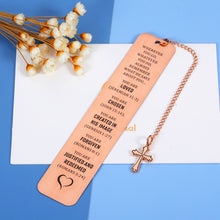将图片加载到图库查看器,Christian Bookmarks for Book Lovers Women Kids Easter Inspirational Bible Verse Baptism Religious Bookmark Birthday Gifts Christmas Stocking Stuffers for Teen Girls Female Friends Teenagers Daughter
