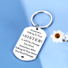 将图片加载到图库查看器,Funny Sister Keychain Gifts for Sister Brother from Sisters Birthday Christmas Valentine Graduation Mothers Day Gifts for Big Little Soul Sister Siblings Best Friends BFF Besties