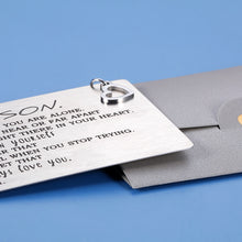 将图片加载到图库查看器,Inspirational Gifts Mom to Son Wallet Insert Card Graduation Birthday Christmas Valentine's Day Sweet 16 18 21 Gifts for Sons Step Son Teen Boys Teenagers Kids Him from Mom Dad Mother Father