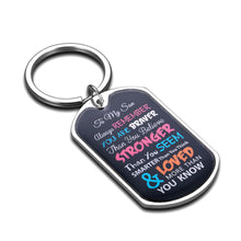 将图片加载到图库查看器,To My Son Inspirational Keychain Gifts Christmas Graduation Birthday Wedding Gifts for Him Boys Kids Child Teen Teenage Men Adult Remember You are Braver Gifts from Dad Mom Stepmother