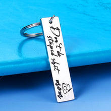 将图片加载到图库查看器,Birthday Christmas Keychain Grad Gifts for Son Daughter Kids Teen Boys Girls Funny Graduation Valentine Humor Don't Do Stupid Gag Gifts Stocking Stuffers from Mom to Child Teens Teenagers Him Her