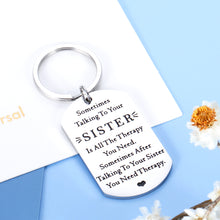 将图片加载到图库查看器,Funny Sister Keychain Gifts for Sister Brother from Sisters Birthday Christmas Valentine Graduation Mothers Day Gifts for Big Little Soul Sister Siblings Best Friends BFF Besties