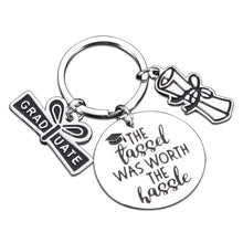 将图片加载到图库查看器，2021 Graduation College Student Gifts for Him Her Teen Boys Girls Class of 2021 Senior 2021 Inspirational Keychain Grad Gift for Daughter Son High School Students Women Men Male Female Him Her
