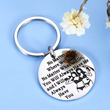 将图片加载到图库查看器，Best Friend Inspirational Keychain Gift for Besties BFF Teen Girls Soul Sisters Step Sister Siblings Sister-in-Law Friendship Christmas Graduation Birthday Gifts for Women Female
