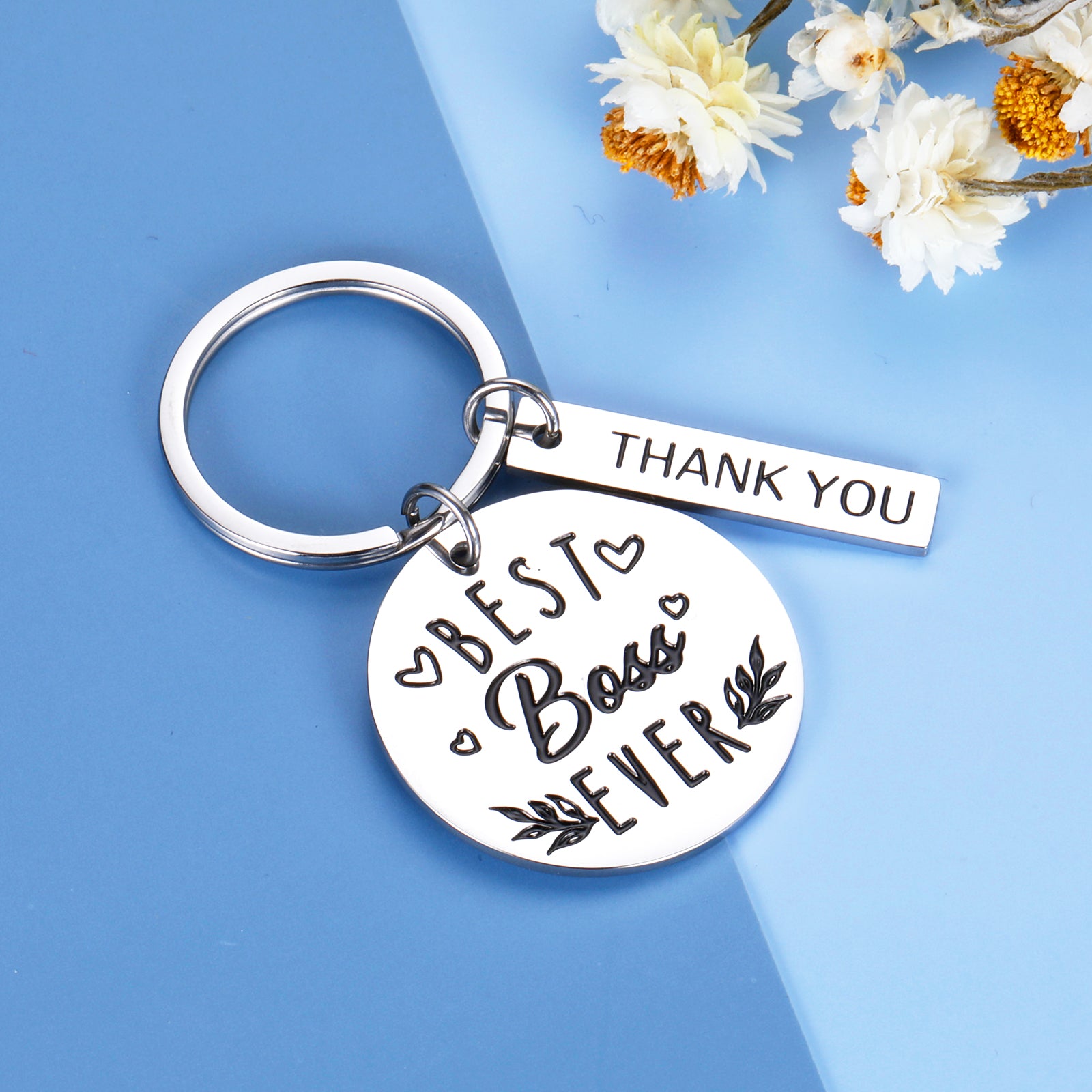 Boss Keychain Thank You Gift for Boss Coworker Goodbye Gifts for Supervisor  Leader
