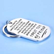 将图片加载到图库查看器，Best Friend Keychain Gifts for Besties BFF Women Men Male Female Friends Colleagues Coworker Classmate Roommate Soul Sister Brother Valentine Christmas Birthday Graduation Friendship Jewelry Gift
