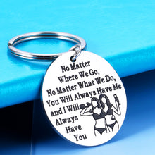 将图片加载到图库查看器，Best Friend Inspirational Keychain Gift for Besties BFF Teen Girls Soul Sisters Step Sister Siblings Sister-in-Law Friendship Christmas Graduation Birthday Gifts for Women Female
