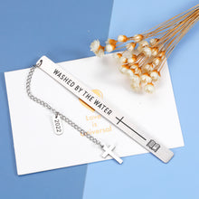 将图片加载到图库查看器，Baby Baptism Bookmark Gifts for Girl Boys Kids First Communion Christening Catholic Religious Easter Christmas Gifts for Goddaughter Godson Godchild Adult Women Men Male Female Friends Son Daughter
