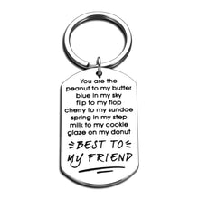 将图片加载到图库查看器，Best Friend Keychain Gifts for Besties BFF Women Men Male Female Friends Colleagues Coworker Classmate Roommate Soul Sister Brother Valentine Christmas Birthday Graduation Friendship Jewelry Gift
