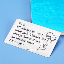 将图片加载到图库查看器，Dad Wallet Insert Card Sentimental Fathers&#39; Day Birthday Christmas Valentine&#39;s Day Gifts for Dad Daddy Papa Father of The Bride Fathers I Love You Dad Present from Daughter Kids Girls
