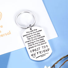 将图片加载到图库查看器，Best Friend Keychain Gifts for Besties BFF Women Men Male Female Friends Colleagues Coworker Classmate Roommate Soul Sister Brother Valentine Christmas Birthday Graduation Friendship Jewelry Gift
