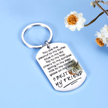 将图片加载到图库查看器，Best Friend Keychain Gifts for Besties BFF Women Men Male Female Friends Colleagues Coworker Classmate Roommate Soul Sister Brother Valentine Christmas Birthday Graduation Friendship Jewelry Gift
