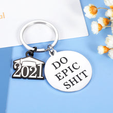 将图片加载到图库查看器，2021 Graduation Keychain Gift for Class of 2021 Senior 2021 Inspirational Grad Gifts for Daughter Son Teen Girls Boys Best Friend Besties BFF Brother Sister Women Men High School College Students
