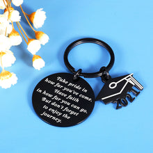 将图片加载到图库查看器，2021 Graduation Keychain Gifts for Class of 2021 Senior 2021 Daughter Son Teen Boys Girls High School College Students Women Men Brother Sister Master Grad Gifts for Him Her from Mom Dad
