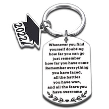 将图片加载到图库查看器，2022 Graduation Gifts for Daughter Son Teen Boys Girls Inspirational Keychain Grad Gift for Women Men Best Friends Besties Brother Sister High School College Students Teenagers Class of 2022
